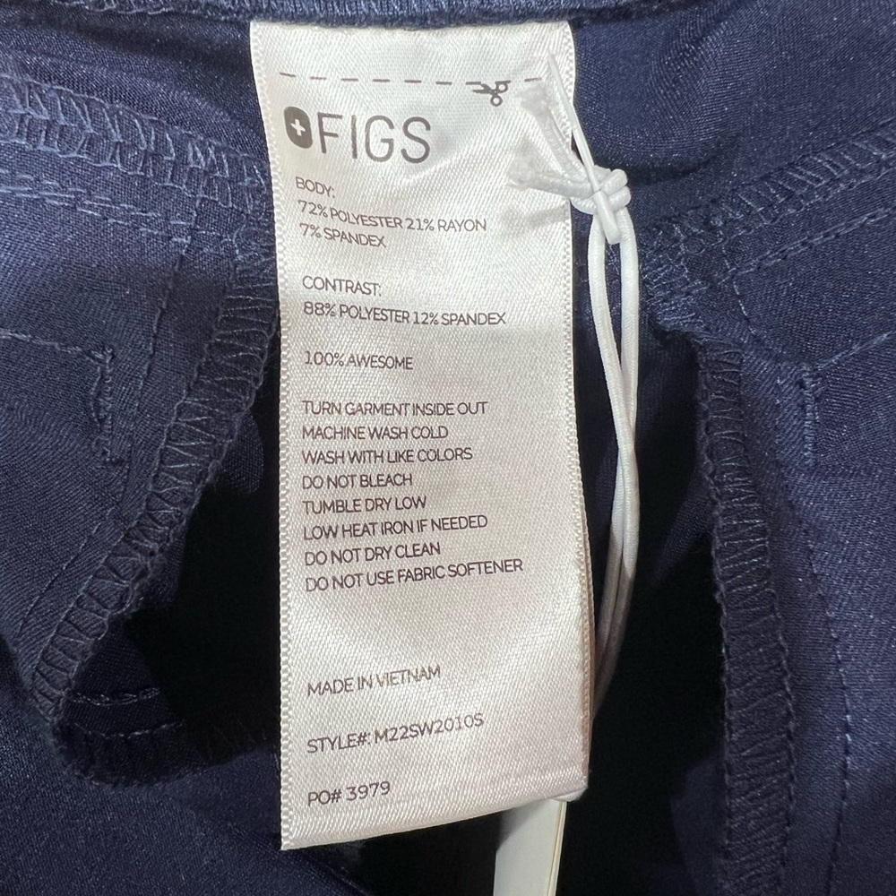 FIGS Men’s Axim Slim Short Scrub Pants – Navy – Size Large Short - NWT - Picture 6 of 9
